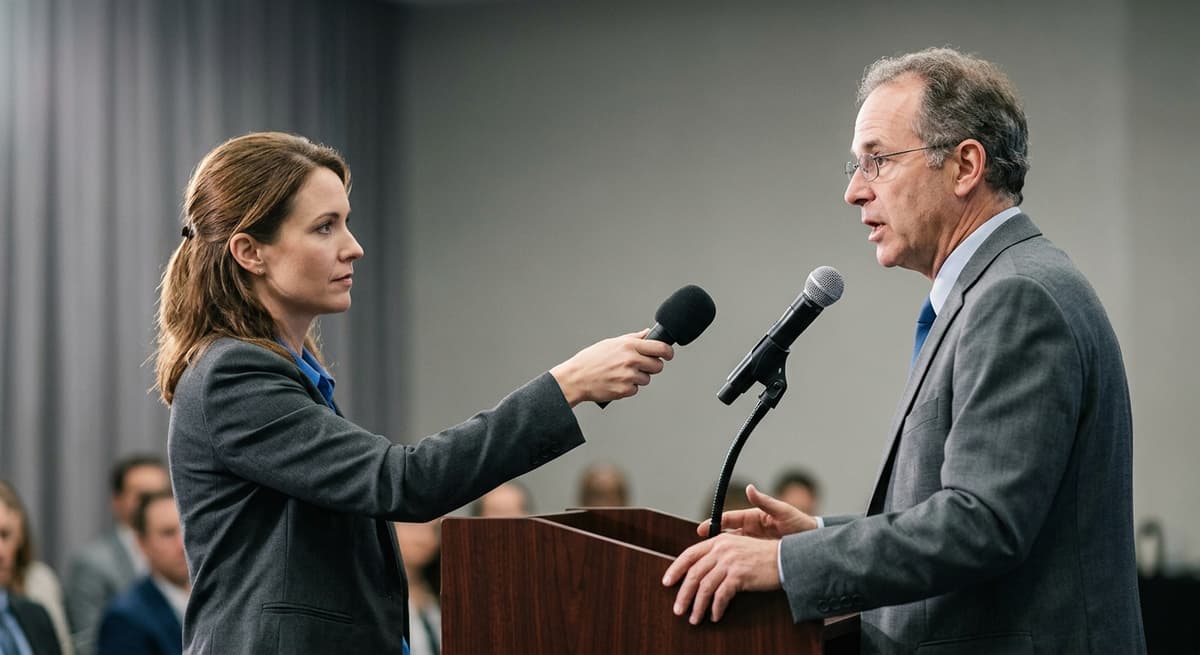 recording law people - journalism and press conference recording