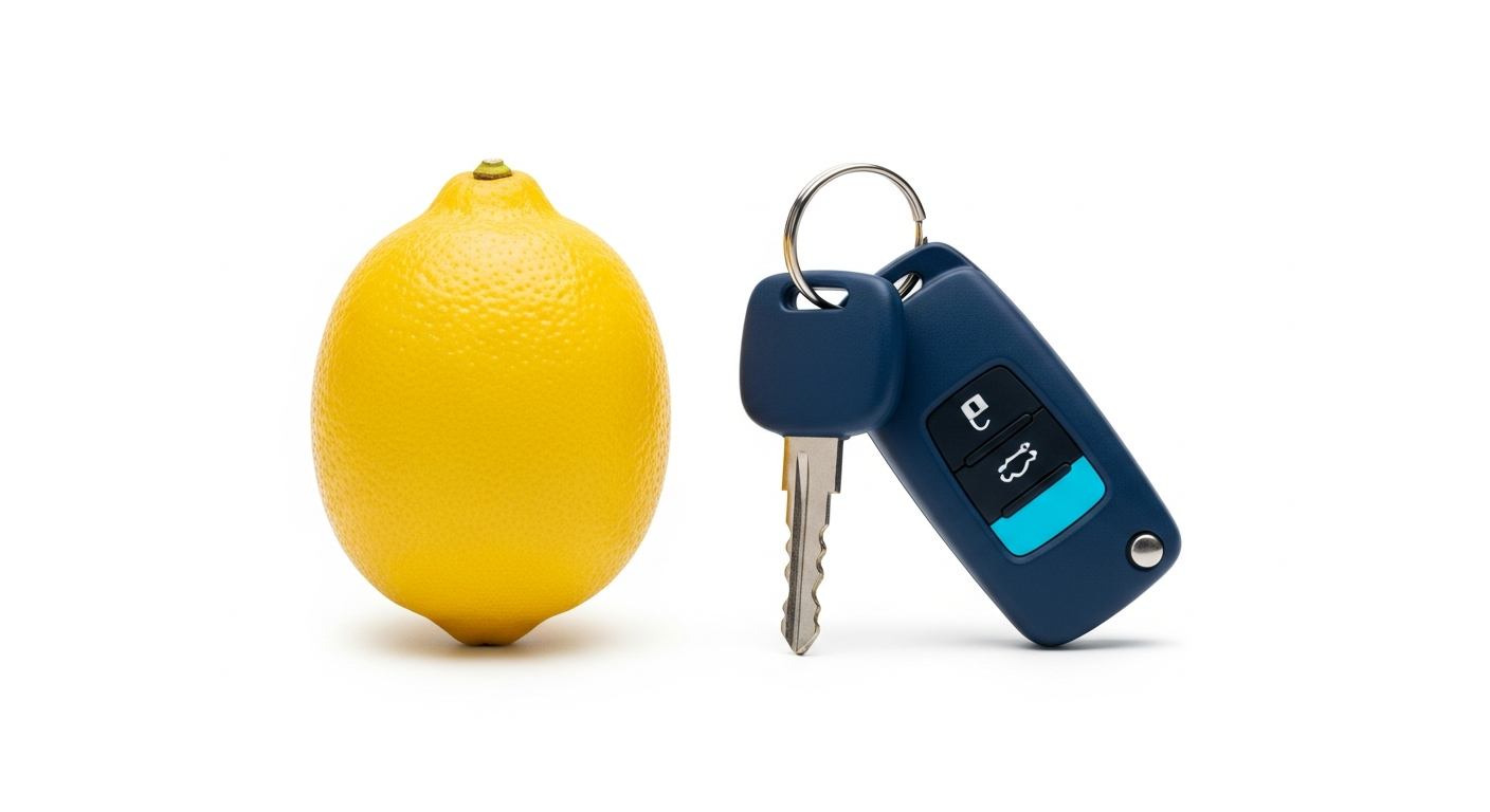 Lemon law car keys concept