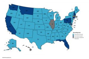 One Party Consent States Recording Law United States 300x199